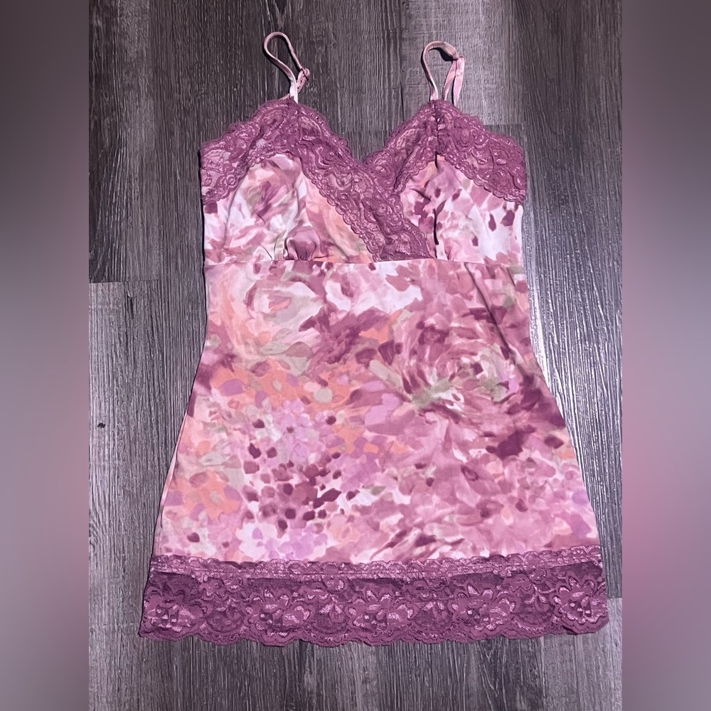 Studio Y  Y2K lace tank top in Pink and Purple